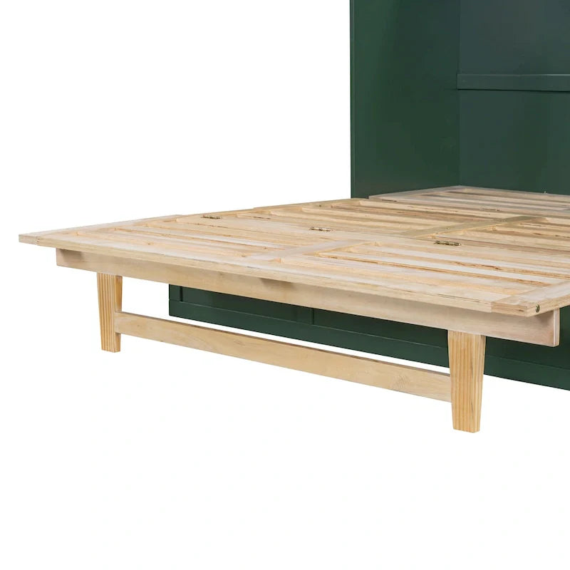 Nestfair Full Size Murphy Bed with Large Drawers