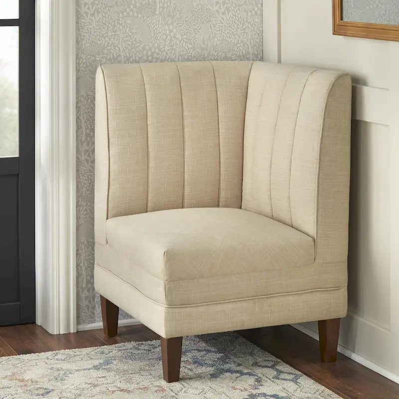 Lifestorey Kerrington 3-Piece Channel Back Upholstered Banquette Set
