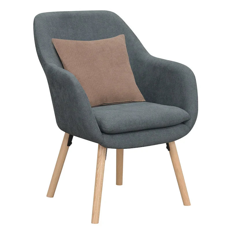 Convenience Concepts Take a Seat Charlotte Wingback Upholstered Accent Armchair