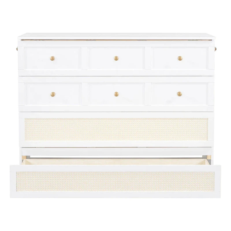 Nestfair Full Size Murphy Bed with Large Drawers