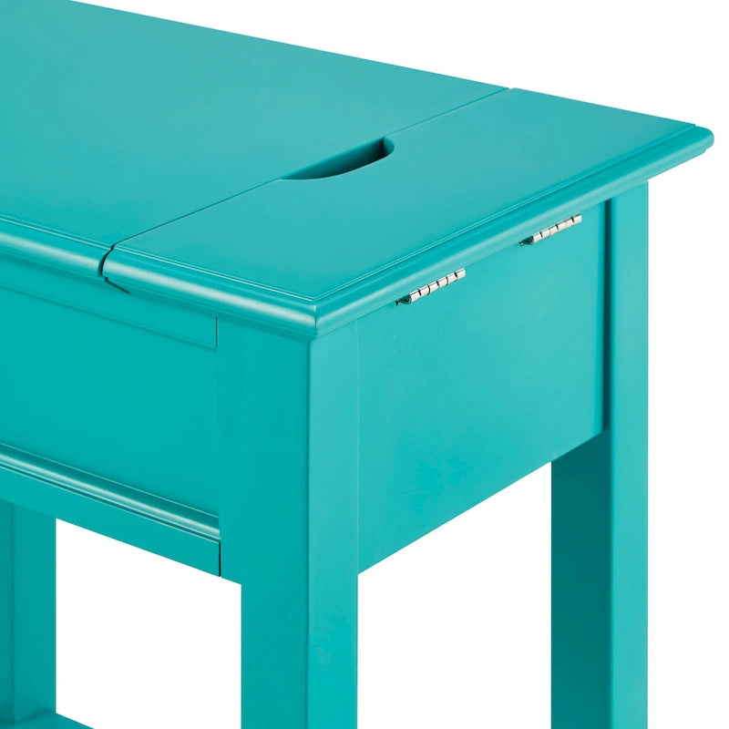Zayden 1-drawer Side Table with Charging Station by iNSPIRE Q Bold