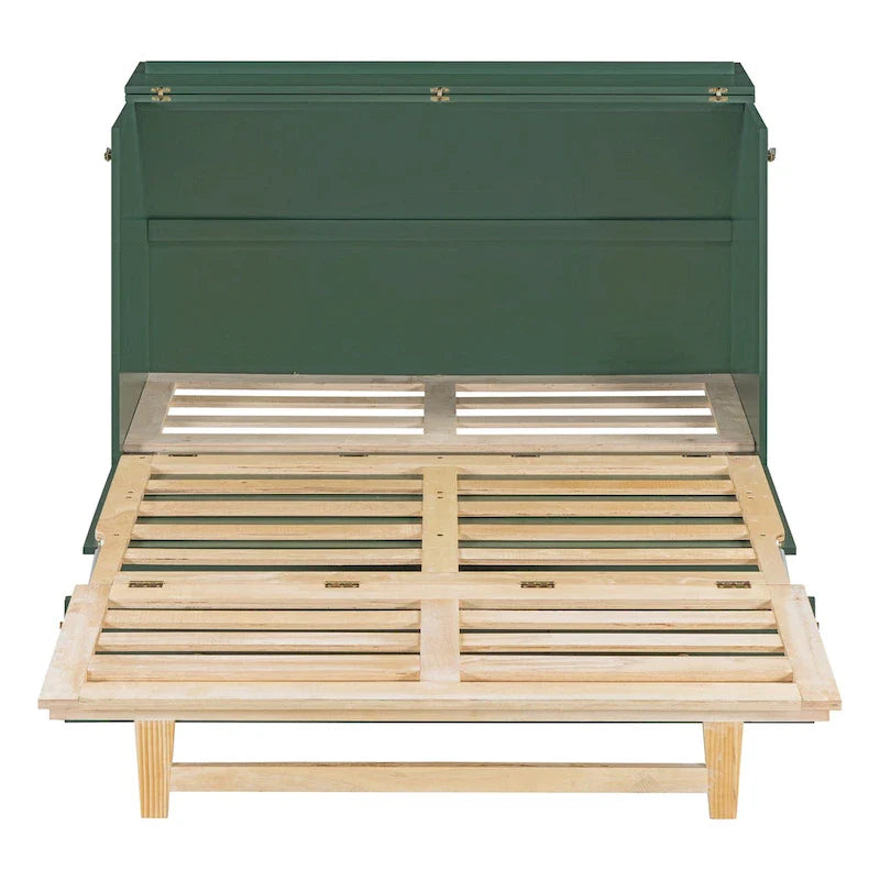 Nestfair Full Size Murphy Bed with Large Drawers