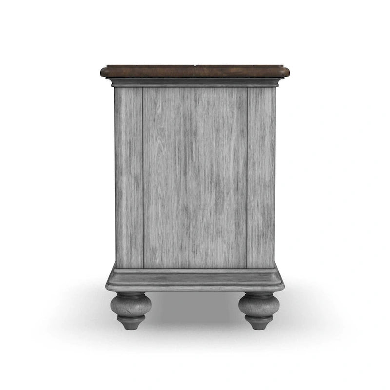 Plymouth Brown Wood Chairside Table by Flexsteel - 16 x 23 x 23
