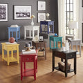 Zayden 1-drawer Side Table with Charging Station by iNSPIRE Q Bold