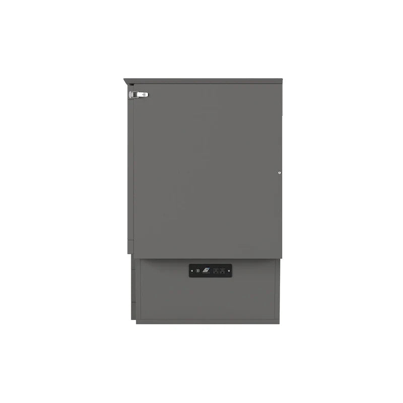 Monroe Full Murphy Bed Chest with 6 Memory Foam Mattress