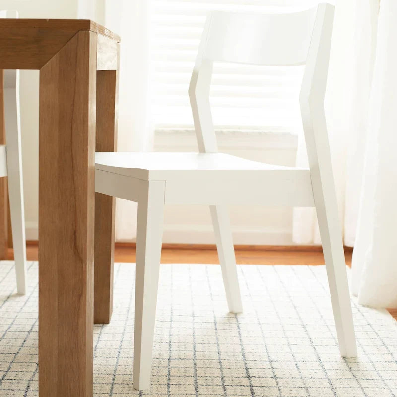 Chaise de salle à manger moderne en bois massif Plank and Beam