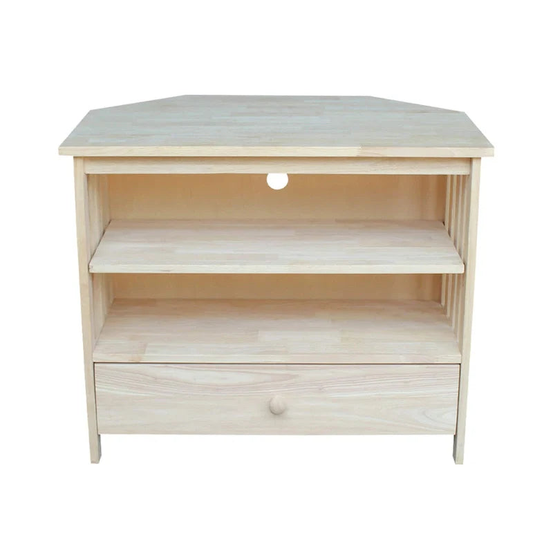 Solid Hardwood Mission Corner TV Stand