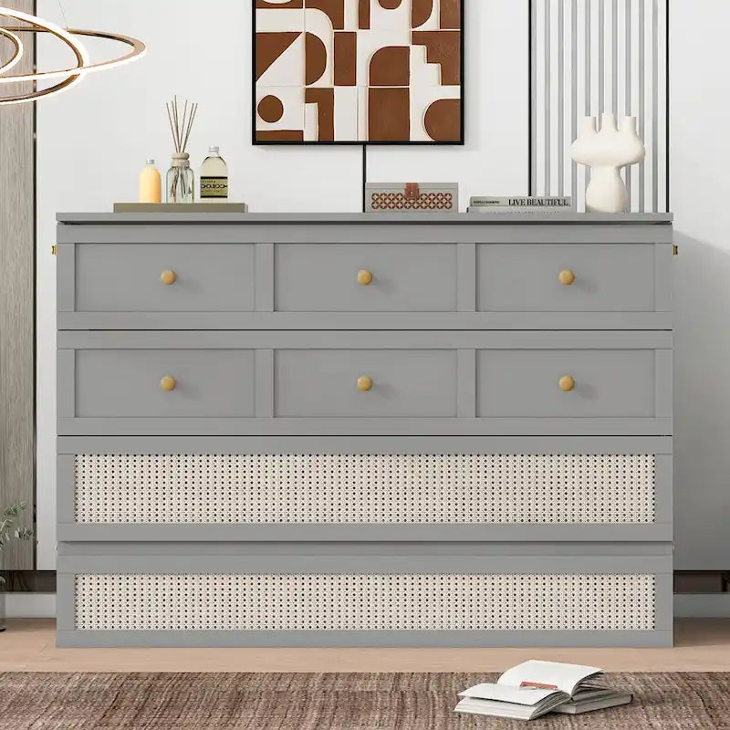 Nestfair Full Size Murphy Bed with Large Drawers